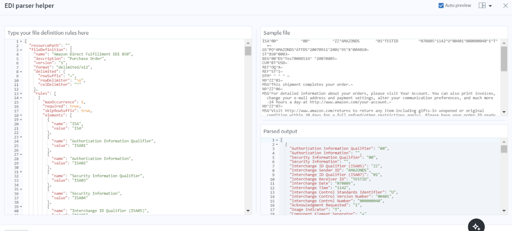 EDI integration