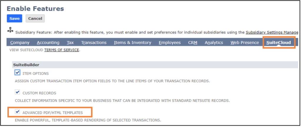 netsuite advanced pdf template