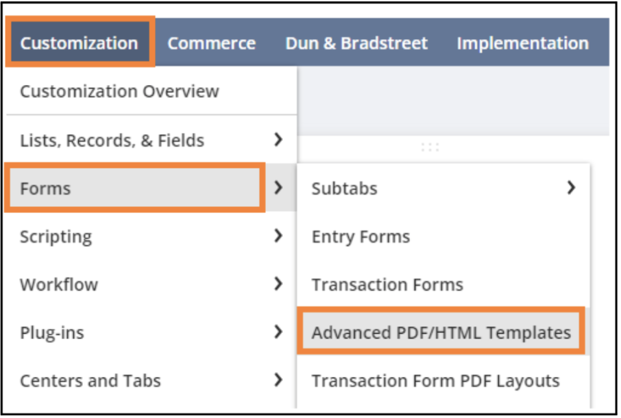 netsuite advanced pdf template