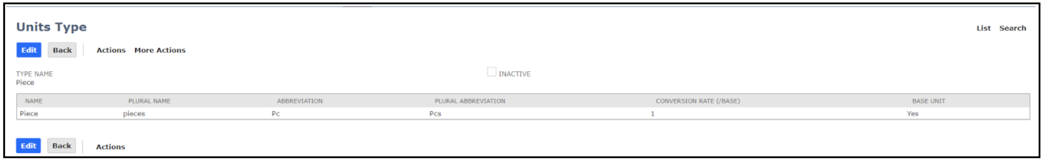 netsuite units of measure