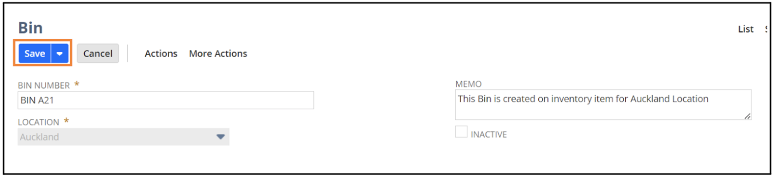 netsuite bin management