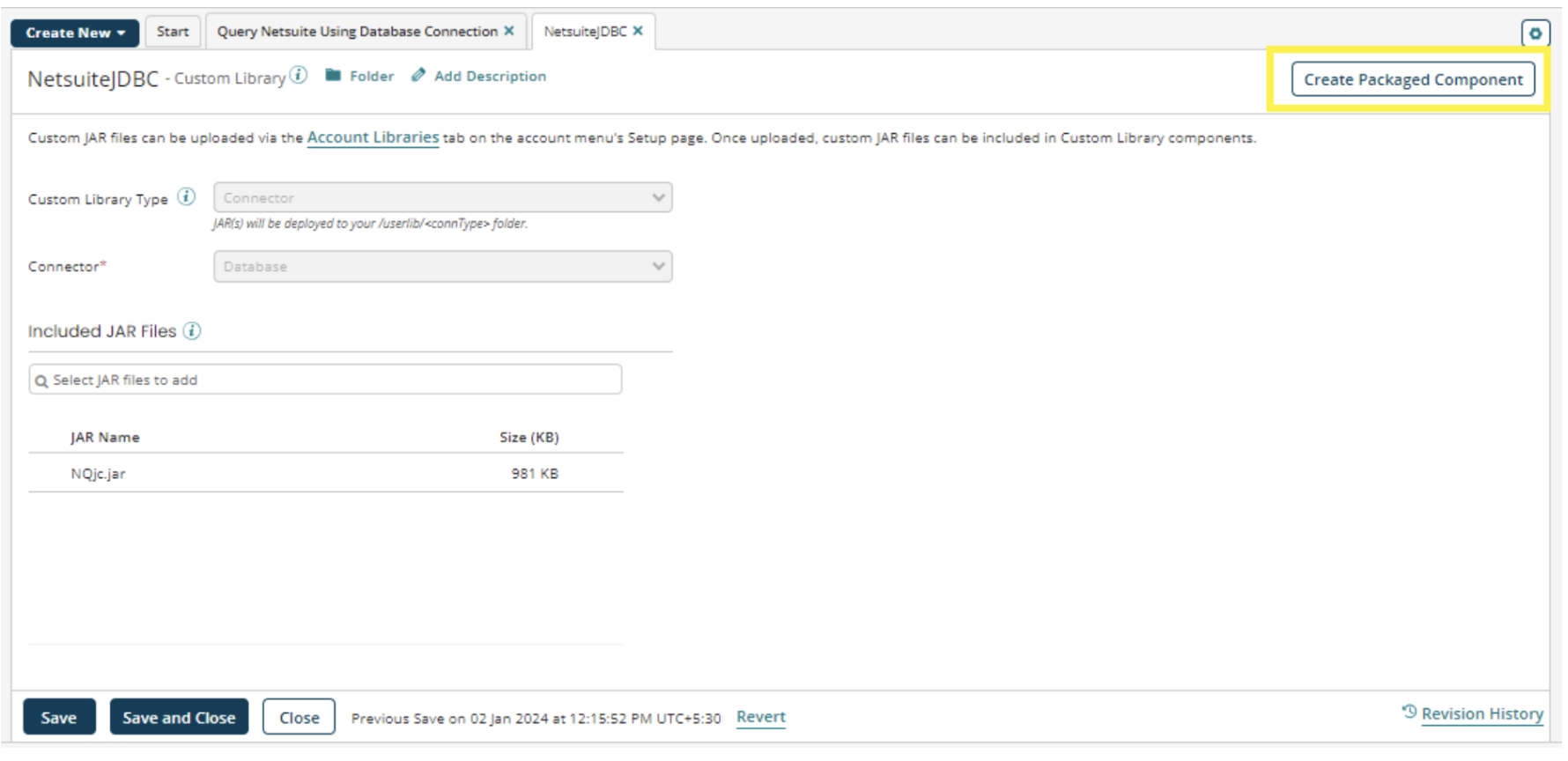 NetSuite Boomi database query