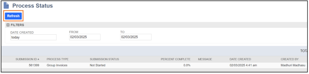 netsuite invoice grouping 